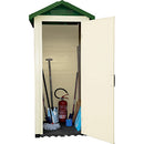 Casetta Box Ripostiglio Capanno in Pvc per Attrezzi 96,5X96,5X203Cm Tuscany 80-1