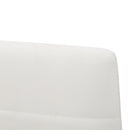 Sedia Imbottita 40x47x96 cm in Similpelle Queen Bianca-5