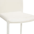 Sedia Imbottita 46x50x89 cm in Similpelle Dani Plus Bianca-3