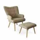 Set Biki Tortora Poltrona e Pouf Poggiapiedi-1