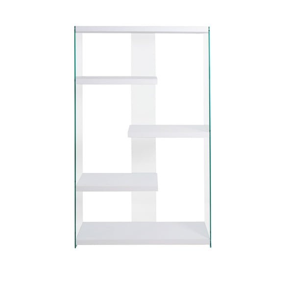 Libreria in Vetro 91,5x30x160 cm Bianco acquista