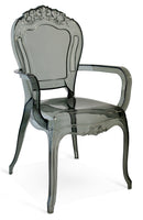 Sedia 45x42x97 cm in Metacrilato da Interno Chimera Grigia Trasparente-1