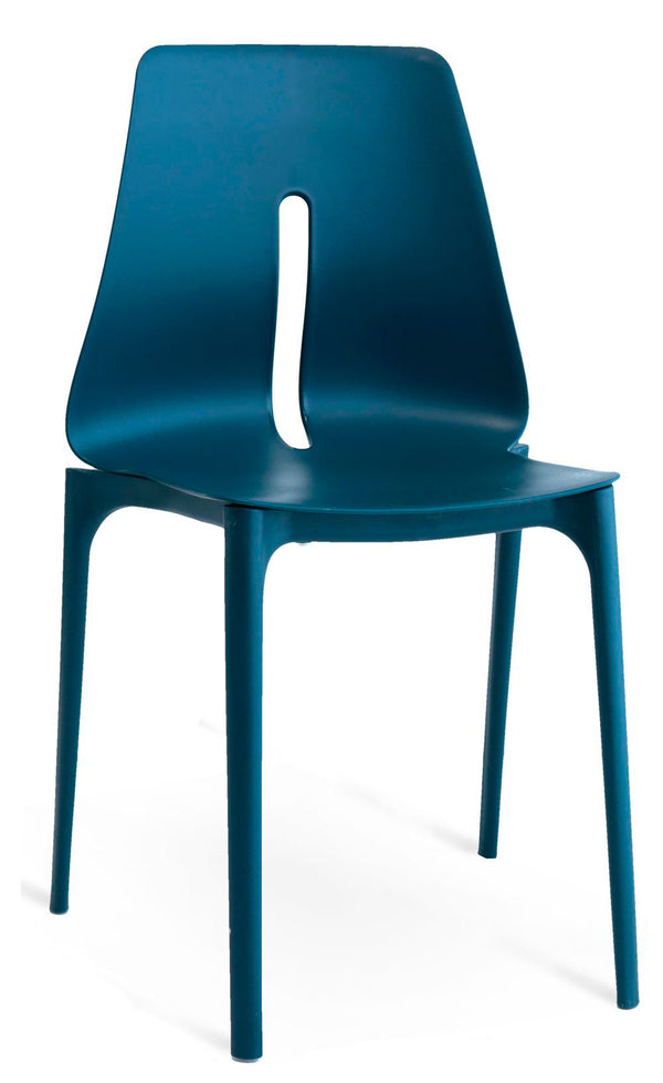 Sedia Lagos in Polipropilene Blu Petrolio online