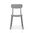 Sedia 81x45x39 cm in Polipropilene Chapeau Grigia-2