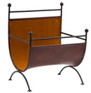 Portariviste in Ferro 40x30x50cm Rurutù Cognac-1