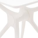 Tavolo da Giardino 80x80x75 cm in Polipropilene Bill Bianco-2