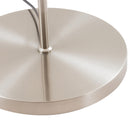 Lampada da Terra in Nickel Satinato E27 Paralume in PVC Garda-3