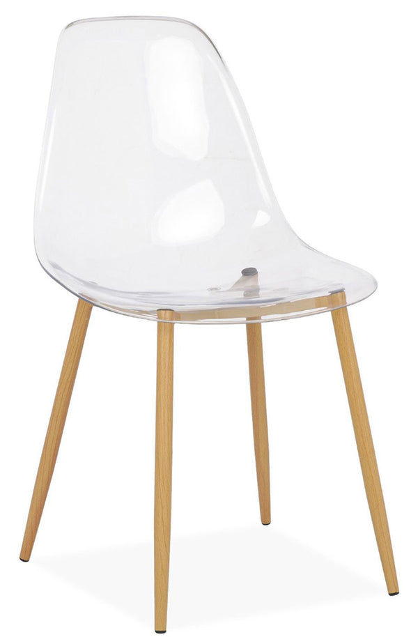 Sedia in Policarbonato 47x40x84 cm Allegra Trasparente prezzo