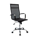 Sedia Presidenziale da Ufficio 55x65x116 cm Nero-1
