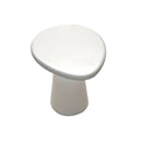 Tavolino Grey Stone, Resina Bianco Laccato Opaco-1