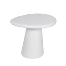 Tavolino Grey Stone, Resina Bianco Laccato Opaco-2