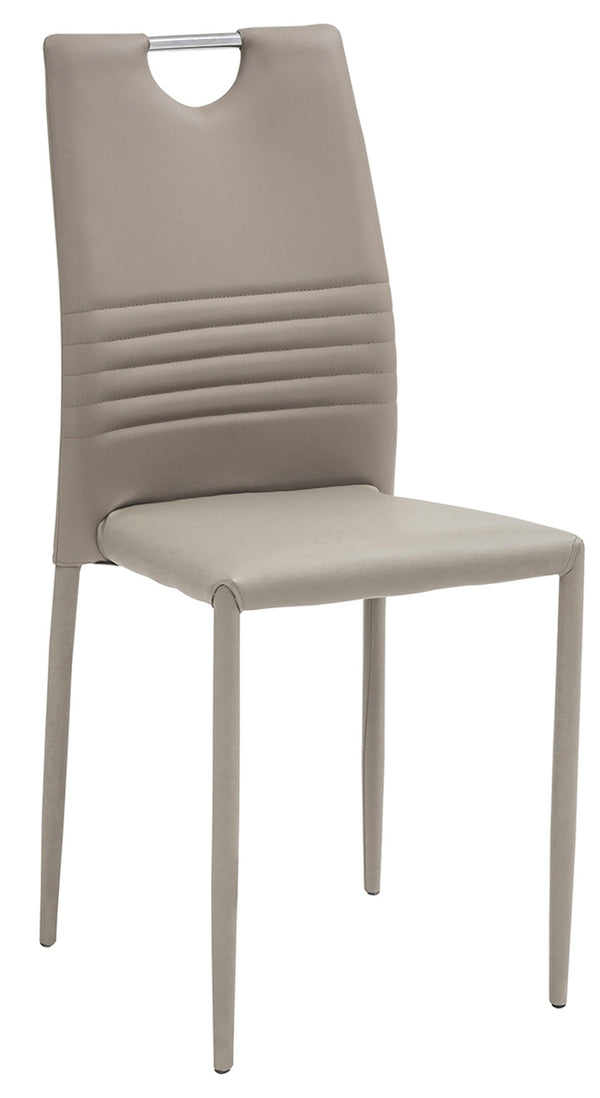 Sedia Imbottita 44x42x90 cm in Similpelle Tulip Cappuccino acquista