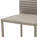 Sedia Imbottita 44x42x90 cm in Similpelle Tulip Cappuccino-3