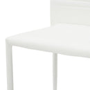 Sedia Imbottita 44x42x90 cm in Similpelle Tulip Bianca-3