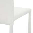 Sedia Imbottita 44x42x90 cm in Similpelle Tulip Bianca-4