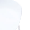 Sgabello da Bar 39x45x78 cm in Polipropilene Oxford Bianco-4