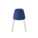 Sedia Imbottita 45,5x55x83 cm in Similpelle Trapuntato Brenda Blu-4