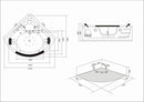 Vasca da Bagno Idromassaggio Angolare 150X150 cm Carnelli Alice-8