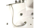 Vasca da Bagno Idromassaggio Angolare 140x140 cm con Riscaldatore Carnelli Sant'Angels Bianca-4