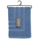 Tappeto Scendidoccia 46x65 cm in Spugna di Cotone Azzurro Feridras-1