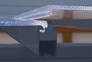 Pergola da Giardino in Alluminio 3x3,05m Onduline Emilia Grigio/Crystal-7