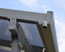 Pergola da Giardino in Alluminio 3x3,05m Onduline Emilia Grigio/Crystal-8