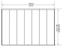 Pergola da Giardino in Alluminio 3x4,25m Onduline Emilia Bianco/Crystal-6