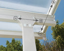Pergola da Giardino in Alluminio 3x5,46m Onduline Emilia Bianco/Crystal-7