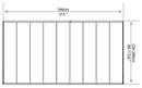 Pergola da Giardino in Alluminio 3x5,46m Onduline Emilia Bianco/Crystal-9