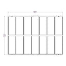 Box Auto da Esterno in Alluminio 362x502cm H242cm Onduline Carport Siena-10