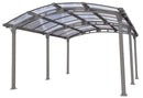 Box Auto da Esterno in Alluminio 362x502cm H242cm Onduline Carport Siena-1