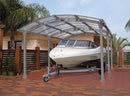 Box Auto da Esterno in Alluminio 362x502cm H242cm Onduline Carport Siena-3