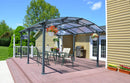 Box Auto da Esterno in Alluminio 362x502cm H242cm Onduline Carport Siena-6
