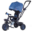 Passeggino Triciclo Seggiolino Reversibile  4 in 1 Boso Happy Kids Blu-1