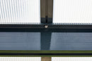Pergola da Giardino 4,06x4,26m in Alluminio e Policarbonato Emilia-N21 Opalino Bianco-7
