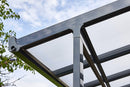 Pergola da Giardino 4,06x5,46m in Alluminio e Policarbonato Emilia-N21 Opalino Bianco-9