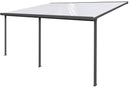 Pergola da Giardino 4,06x5,46m in Alluminio e Policarbonato Emilia-N21 Opalino Bianco-1