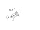 Faretto da Esterno a LED 6W Sovil Gun Grigio-3