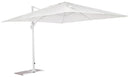 Ombrellone Decentrato da Giardino in Alluminio 3x4m Alba Bianco-1