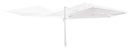 Ombrellone Decentrato da Giardino in Alluminio 3x4m Alba Bianco-5