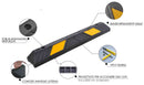 Set 2 Fermaruota Auto in Gomma Vulcanizzata 90x15x10 cm Arc Rubber ARC 9000 Kit-8
