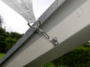 Tenda Vela Ombreggiante Triangolare 5x5m in Poliestere Bianca-3