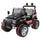 Macchina Elettrica per Bambini 12V 2 Posti Happy Kids Fuoristrada Nera