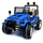 Macchina Elettrica per Bambini 12V 2 Posti Happy Kids Fuoristrada Blu