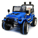 Macchina Elettrica per Bambini 12V 2 Posti Happy Kids Fuoristrada Blu-1