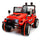 Macchina Elettrica per Bambini 12V 2 Posti Happy Kids Fuoristrada Rossa