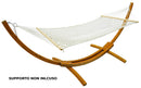 Amaca da Giardino 2x1,4m in Cotone Max 150 Kg Primula Bianca-6