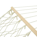 Amaca da Giardino 2x1,7m in Cotone Max 150 Kg Zinnia Bianca-3