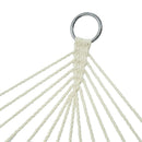 Amaca da Giardino 2x1,7m in Cotone Max 150 Kg Zinnia Bianca-4