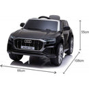 Macchina Elettrica per Bambini 12V Audi Q8 Nera-5